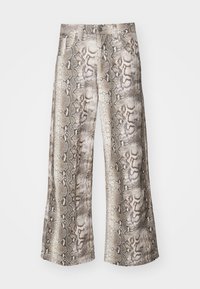 VINTAGE SNAKE PRINT COLOSSUS UNISEX - Bő szabású farmernadrág - grey