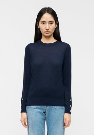 BUTTON  - Svetrík - midnight blue