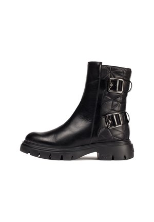 Cowboy/biker ankle boot - black
