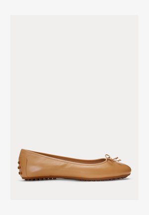 Lauren Ralph Lauren JAYNA DRIVER FLATS - Μπαλαρίνες - buff