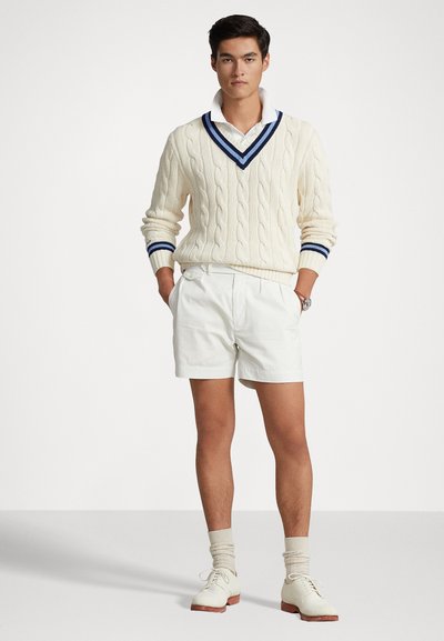 Polo Ralph Lauren THE ICONIC CRICKET JUMPER - Jumper - cream/navy