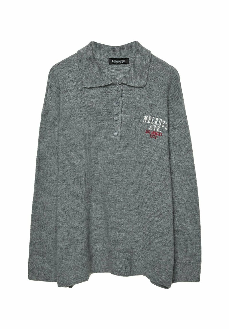 Stradivarius Poloshirt donkergrijs Stradivarius Poloshirt donkergrijs