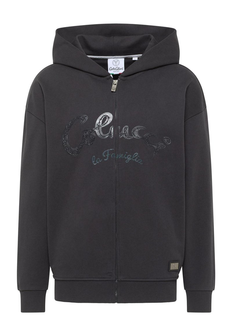 carlo colucci Sweater met rits zwart