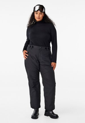 MIT TASCHEN UND VERSTELLBARER TAILLE - Hlače - black