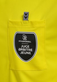Hummel REFEREE YOUTH - T-shirt med print - blazing yellow w o sponsor