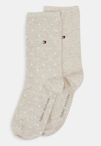 Tommy Hilfiger - WOMEN SOCK 2PACK - Zeķes - light beige melange Miniatūras attēls 1