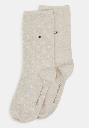 WOMEN 2 PACK - Socks - light beige melange