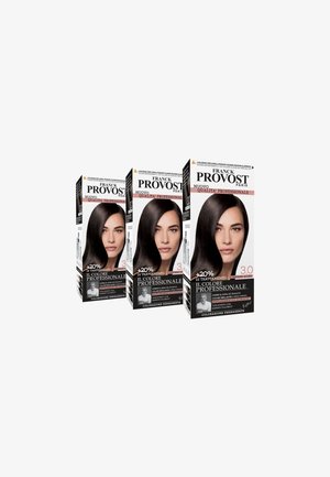 Franck Provost FRANCK PROVOST TINTA CAPELLI COLORE PROFESSIONALE A DOMICILIO VALORIZZA RIFLESSI E BRILLANTEZZA PENNELLO DI PRECISIONE INCLUSO - 3 PACK - Tinte capelli - castano scuro