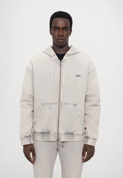 Ksubi ZIPPED HOODIE PLUTO - Veste en jean - grey