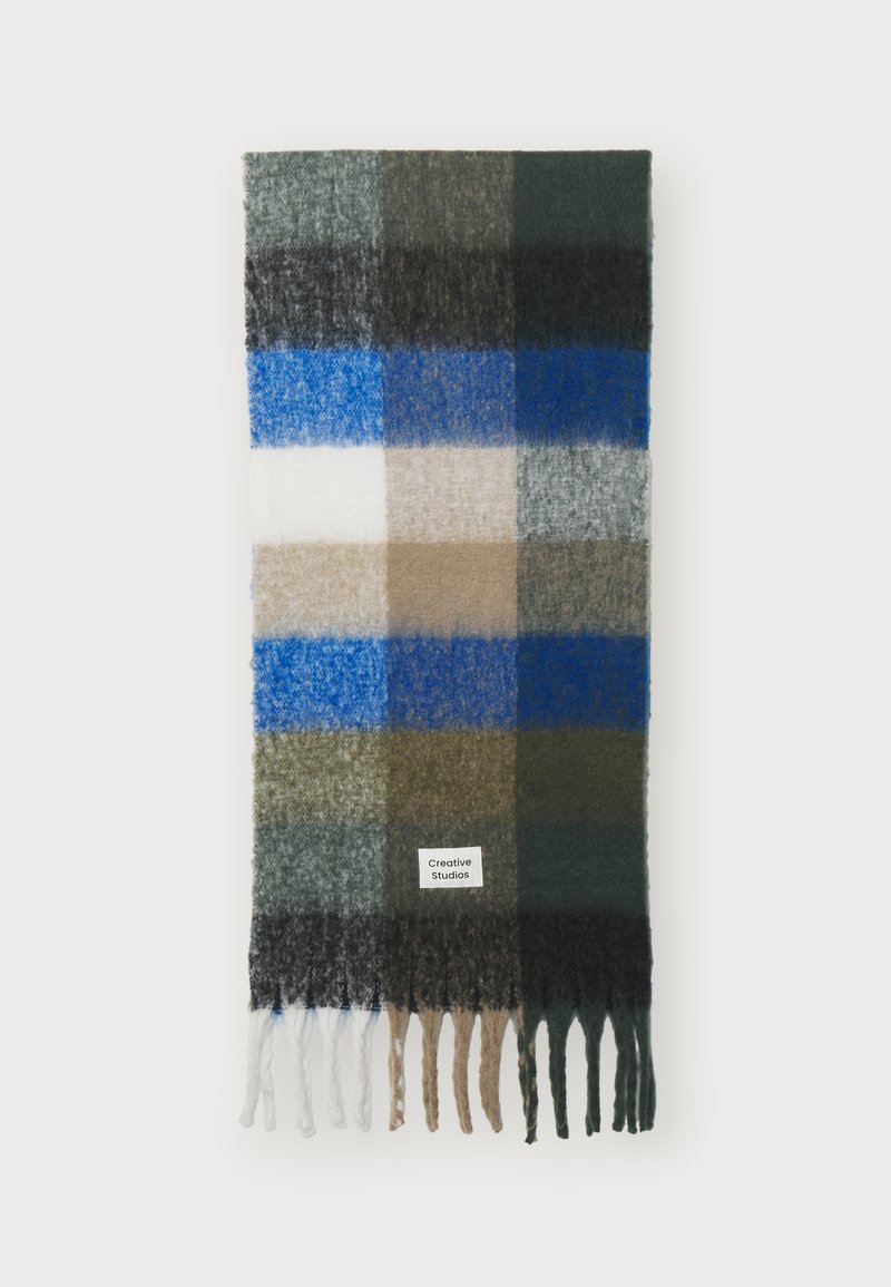 Only & Sons ONSEASTON LIFE CHECK SCARF UNISEX - Šál - blue/grey
