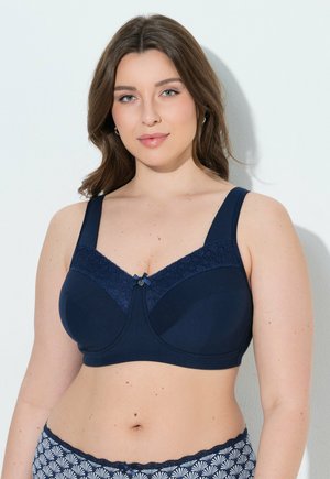 Ulla Popken LACE PANEL RELIEF BRA - Bügel BH - midnight blue
