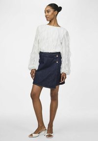YAS Τζιν φούστα - dark blue denim