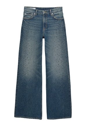 STRAIGHT-LEG WITH RHINESTONES  - Jeans relaxed fit - blue denim