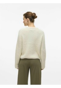 Vero Moda VMAWSOME LS O-NECK BOO - Kardiganas - birch
