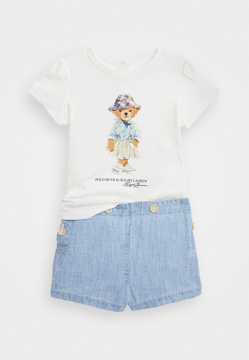 Polo Ralph Lauren POLO BEAR COTTON TEE & SHORT SET - Shorts - deckwash white