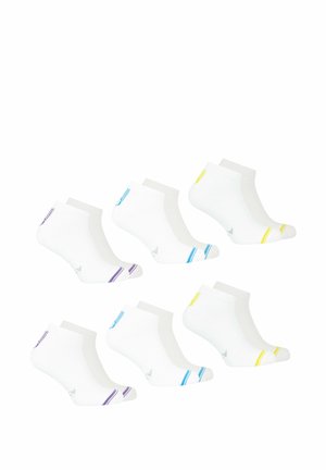 Athena LOT DE 6 PAIRES - Chaussettes - blanc et jaune blanc et bleu blanc et violet