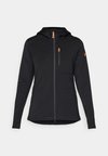 KEB FLEECE HOODIE W - Flīsa jaka - black