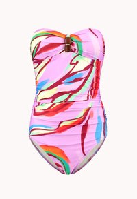 Cyell BANDEAU - Jednodílné plavky - roze meerkleurig