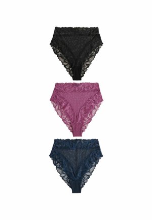 FLORAL 3 PACK - Alushousut - black navy