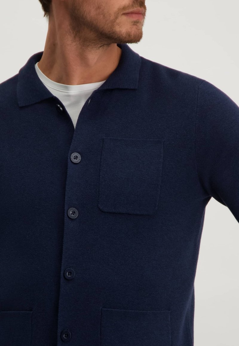 Herren Strickjacken | State of Art Strickjacke navy plain/blau - QF33322 Herren Strickjacken | State of Art Strickjacke navy plain/blau - QF33322