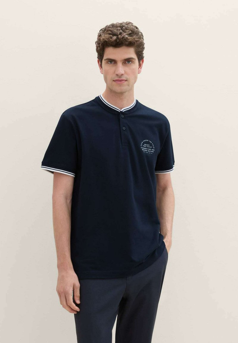TOM TAILOR T-shirt con stampa - soft mid blue/blu