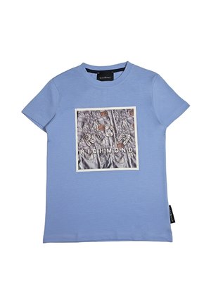 T-shirt con stampa - celeste