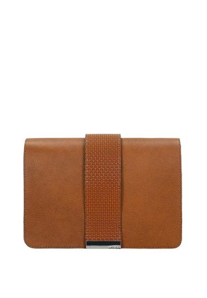 MAŁA ZE ZDOBIONYM PASKIEM - Sac bandoulière - light brown