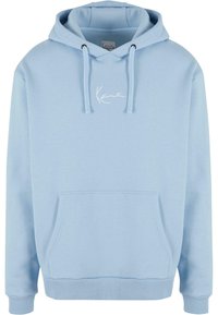 Karl Kani - SMALL SIGNATURE ESSENTIAL  - Mikina s kapucňou - light blue Miniatúrny obrázok 1