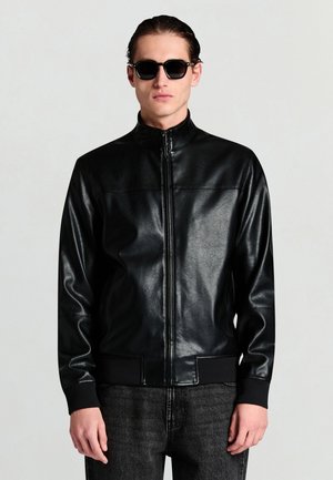 CAPOSPALLA - Kunstlederjacke - nero ultrablack