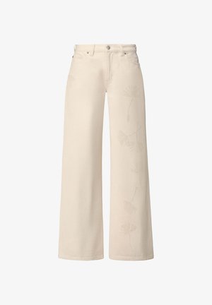 Pepe Jeans, PEPE JEANS WIDE LEG JEANS W11 WIDE LEG MW LINA EMBROIDERED - Wide Leg - denim
