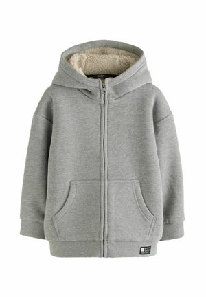 LINED THROUGH HOODIE - Lengva striukė - charcoal grey