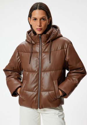 PUFFER  - Keinonahkatakki - brown