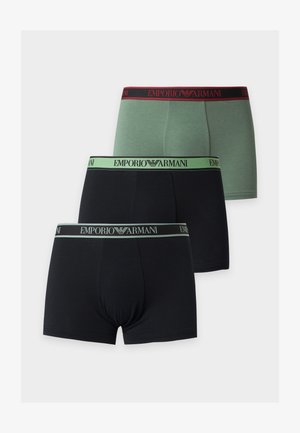 Emporio Armani, 3 PACK - Μποξεράκια - black/black/green