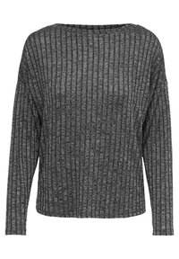 ONLY Strickpullover - mottled dark grey