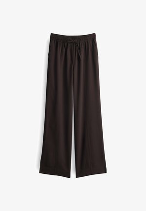 someday., HIGH RISE LONG WIDE LEG - Broek - dark espresso