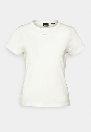 Pinko BASICO LOGO - T-shirt basique - bianco seta
