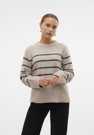 Vero Moda VMFLAWLESS O-NECK PULLOVER - Džemperis - silver mink