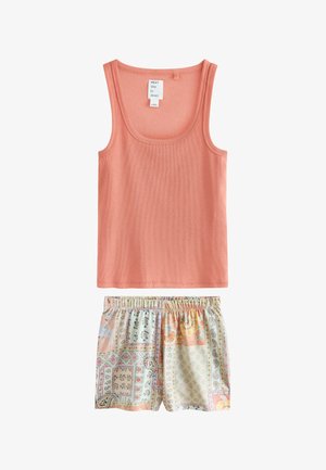 Next, REGULAR FIT - RIB VEST SHORT PYJAMAS SET . - Pidžaamakomplekt - orange paisley