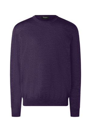 CLASSIC LINE RUNDHALS PULLOVER - Strickpullover - dark eggplant