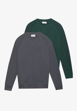 2 PACK - Sweatshirt - dark green/dark grey