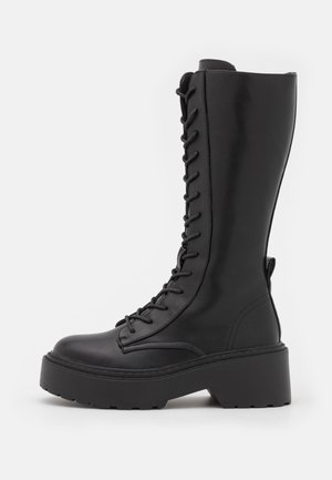 Bottes à lacets - black