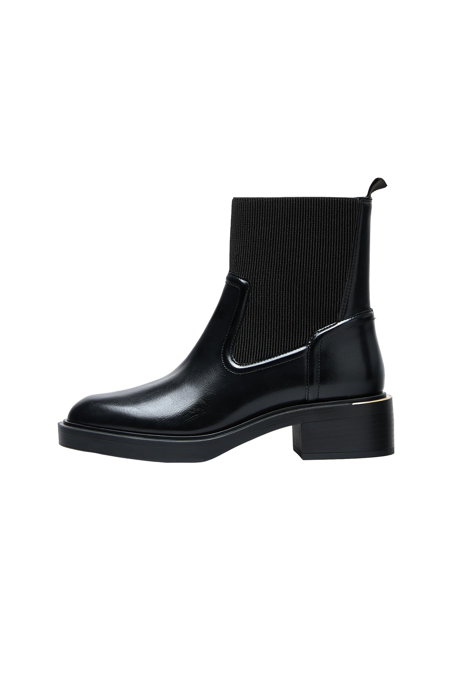 Stradivarius WIDE FIT CLASSIC ANKLE BOOTS Lage laarzen black