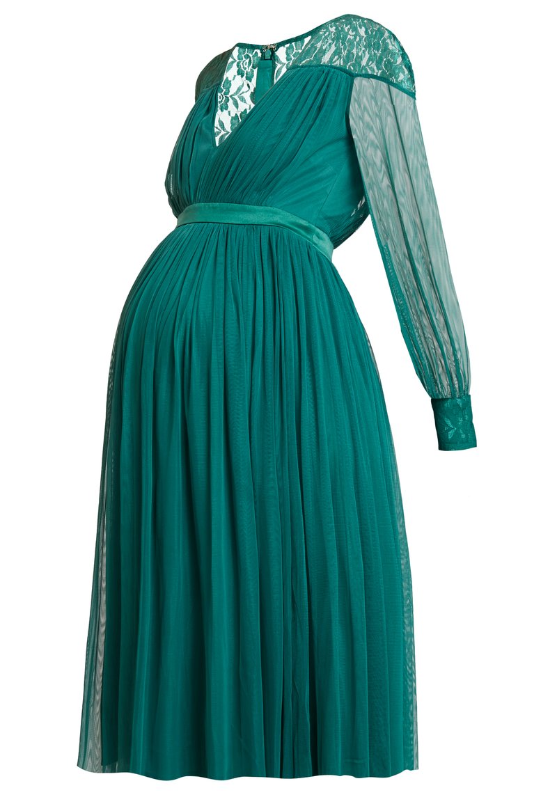 Anaya with love Maternity Cocktailjurk donkergroen