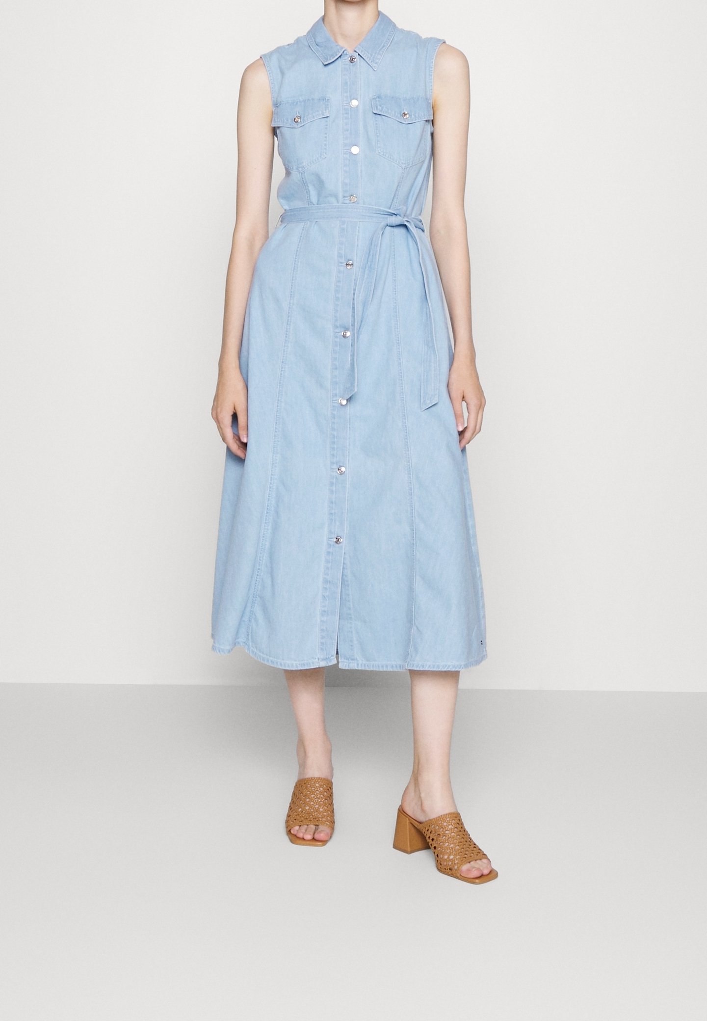 Tommy Hilfiger Denim dress - light-blue denim - (Pre-owned) - Zalando.ie