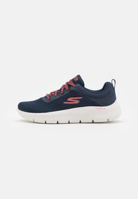 Unselected, navy/coral