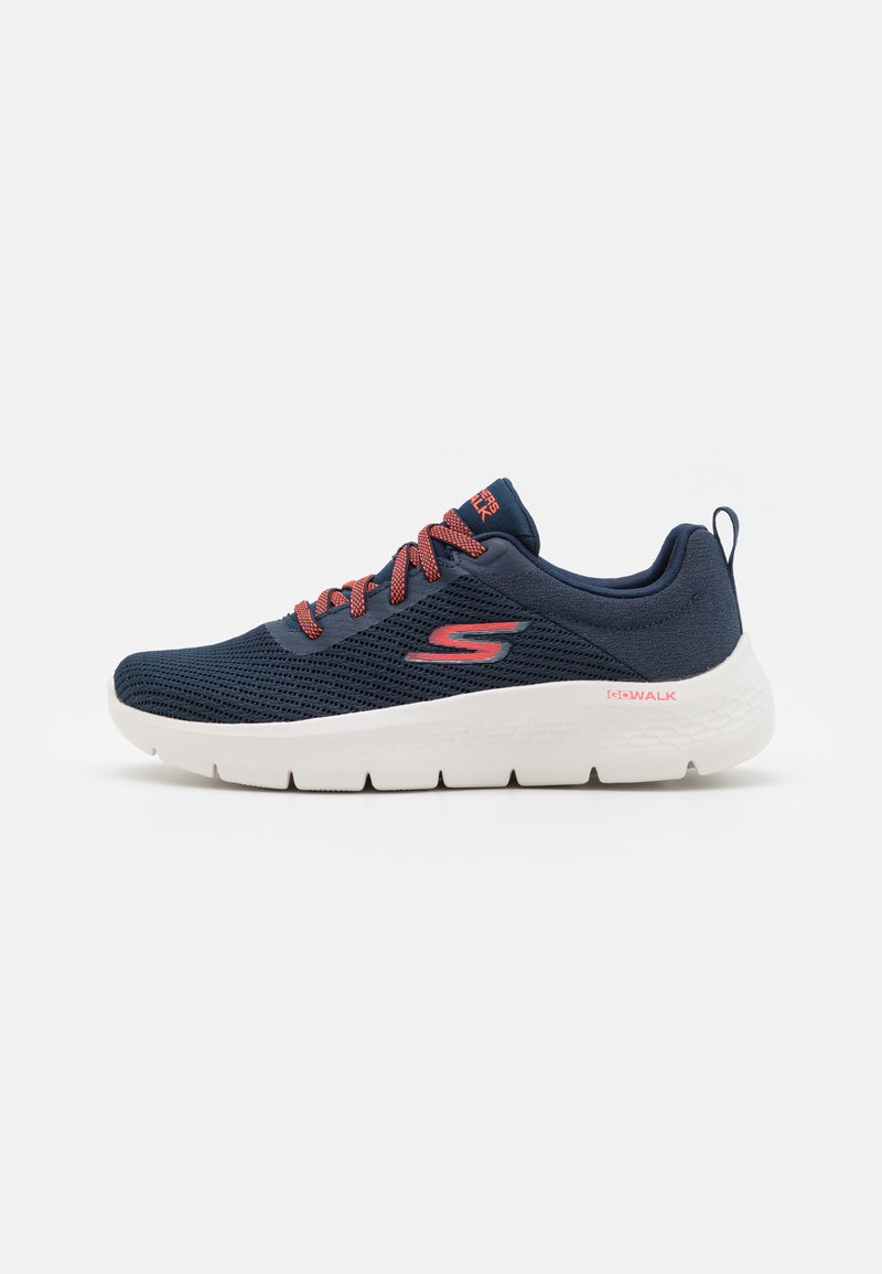 Skechers Performance GO WALK FLEX BUNGEE - Sneakers basse - navy/coral
