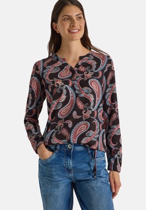 Cecil, LANGARM SHIRT IM TUNIKA-LOOK - T-shirt à manches longues - raw chocolate brown