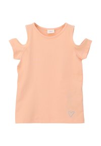 s.Oliver MIT CUT-OUTS - T-shirt basic - papaya