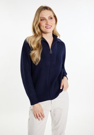 Zip-up sweatshirt - marine