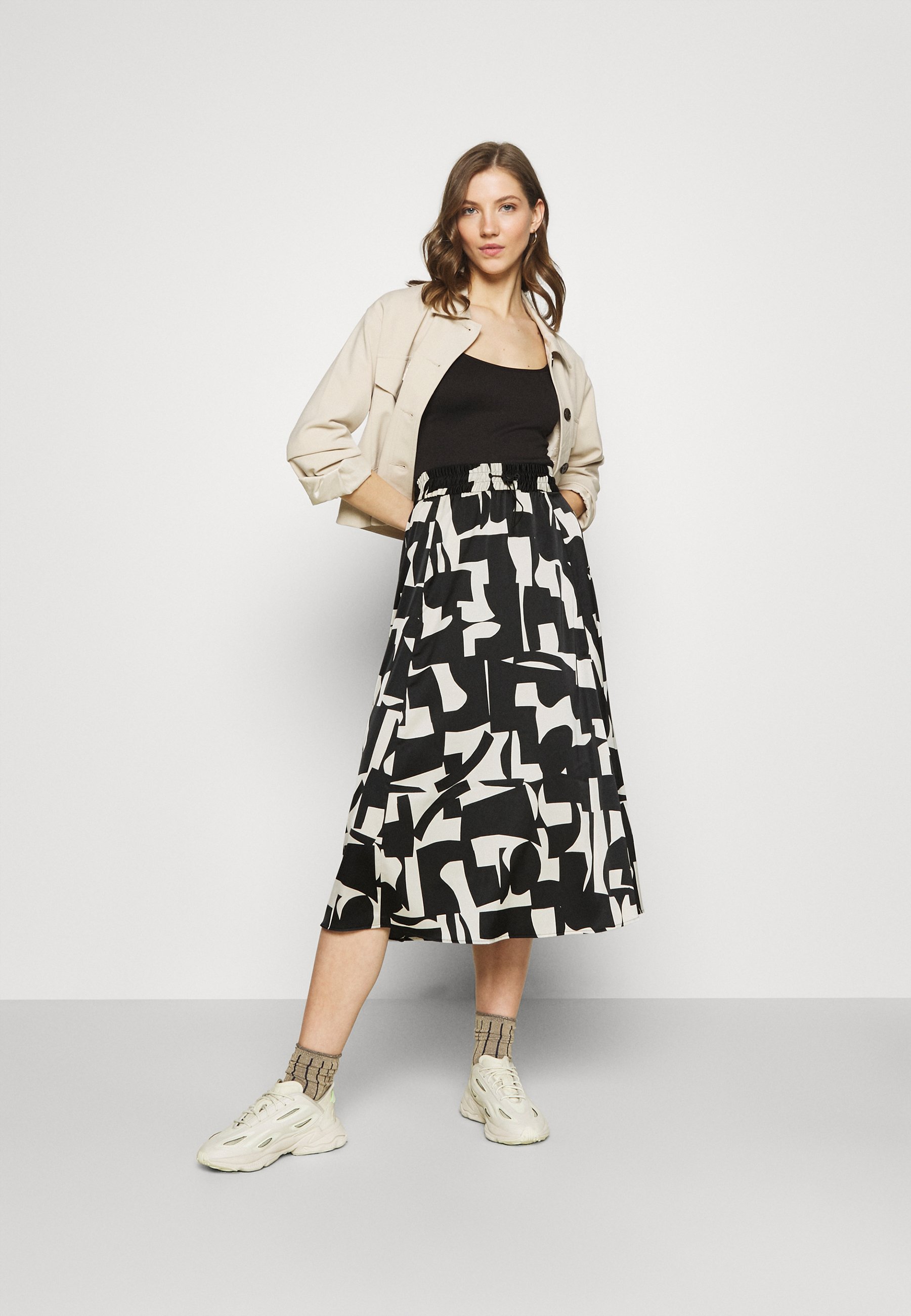 Monki LUMI SKIRT - Gonna a campana - beige - Zalando.it
